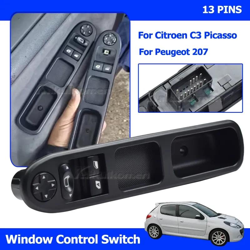 Elektrischer Hauptschalter Fensterheber Schalter 6554.QC Für Peugeot 207 Citroen C3 Picasso 2007-2014