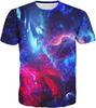T-shirt Estiva da Uomo in Poliestere 3D Asciugatura Rapida Traspirante Manica Corta T-shirt Casual Colore Tie Dye T-shirt Estiva