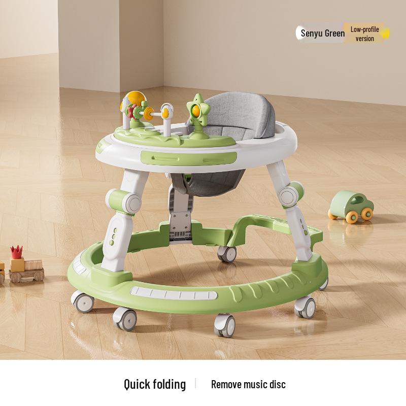 Verstellbarer Lauflernwagen und Hochstuhl für Alter 6 Monate bis 3 Jahre - Kippschutz und Beinstellungs-Präventionsmerkmale