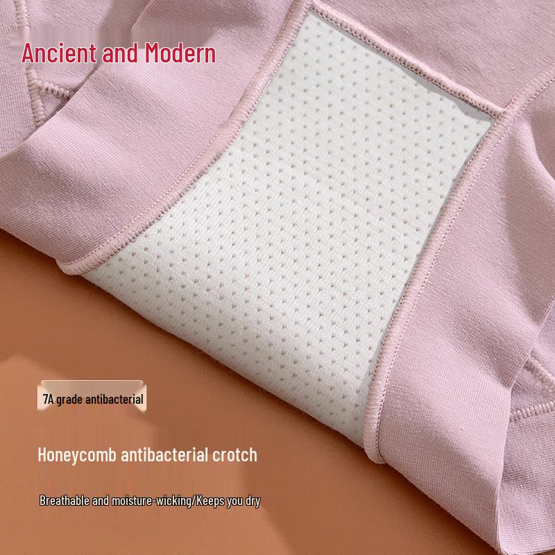 GUJIN Women's High-Waist Tummy Control Cotton Briefs (3-Pack)