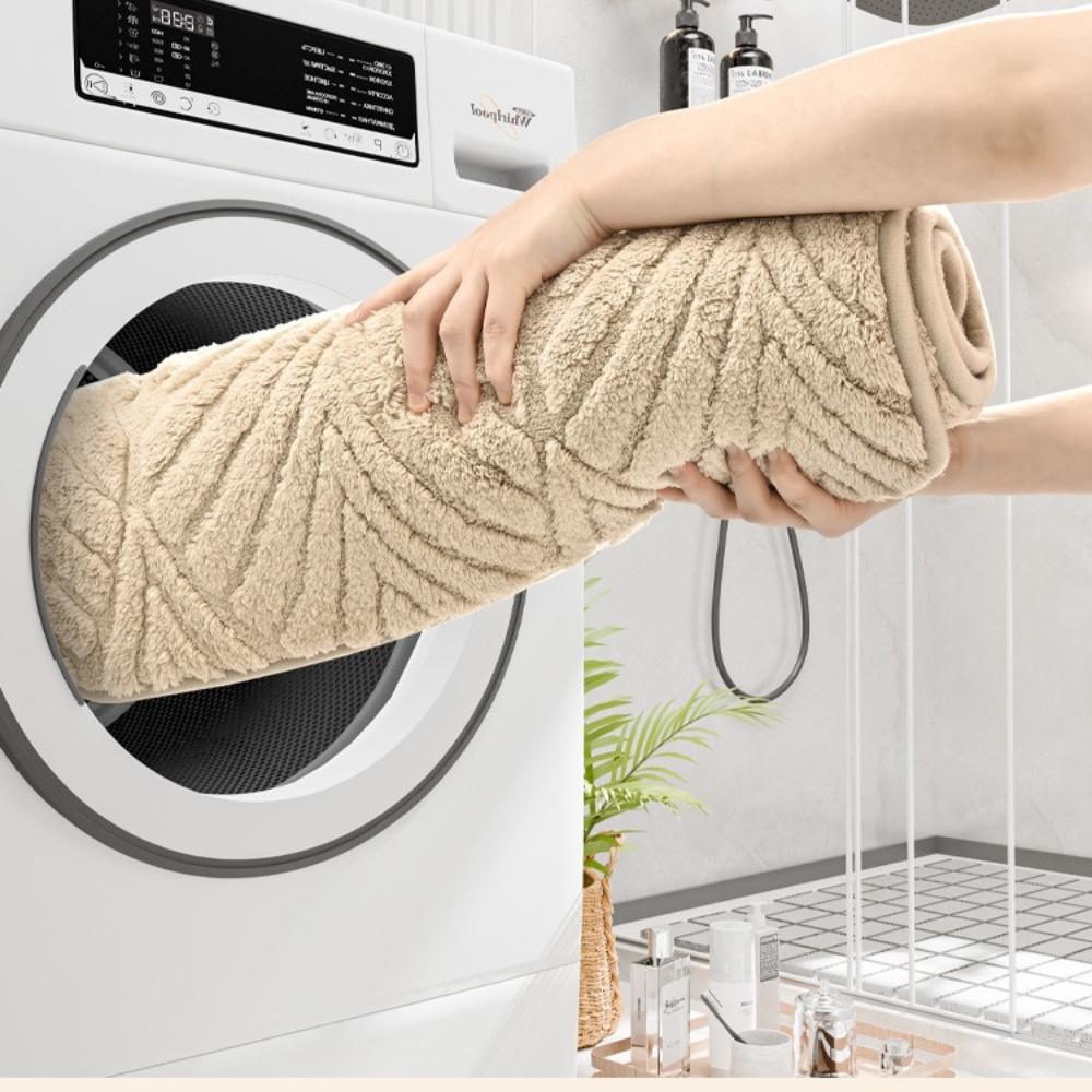 Sünger Banyo Kaşmir Kalınlaştırma Paspası Banyo Kaymaz Halılar Lavabo Küvet Zemin Halısı Duş Odası Paspası Hafızalı Köpük 3D Ped