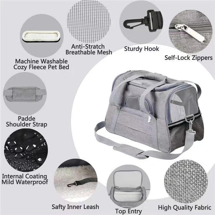 Portable Crossbody Pet Carrier | Breathable Bag for Cats & Dogs