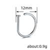 Cao Shi D-Shaped Unisex Punk Nose Ring – Stylish, Sexy, Multi-purpose Jewelry