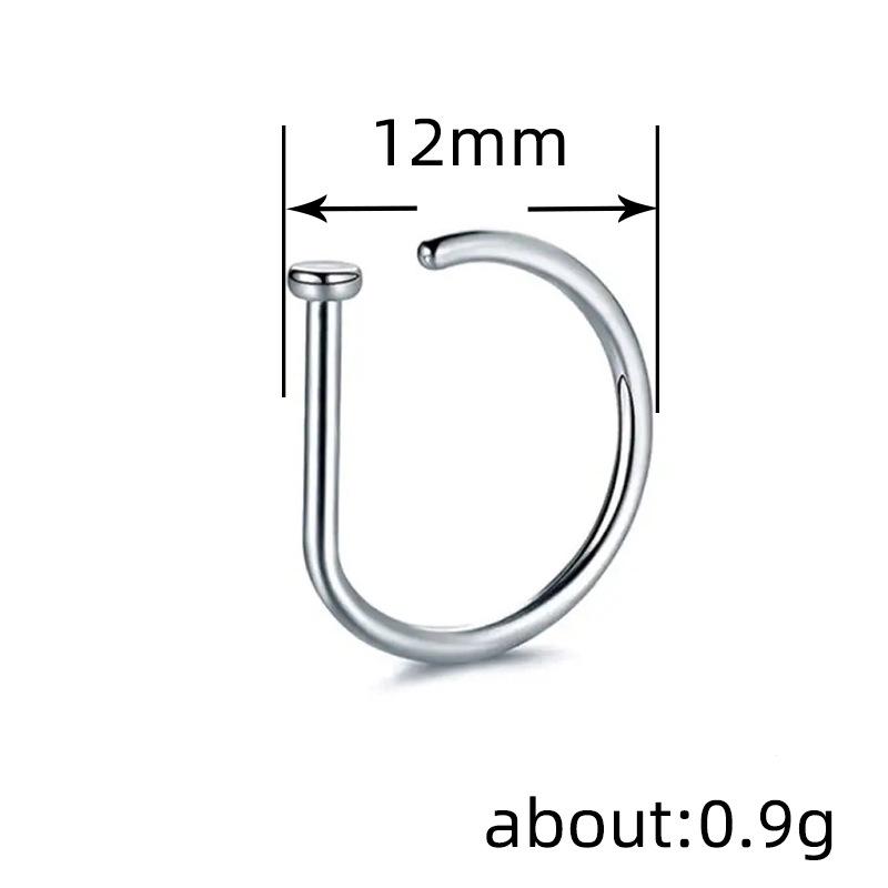 Cao Shi D-Shaped Unisex Punk Nose Ring – Stylish, Sexy, Multi-purpose Jewelry