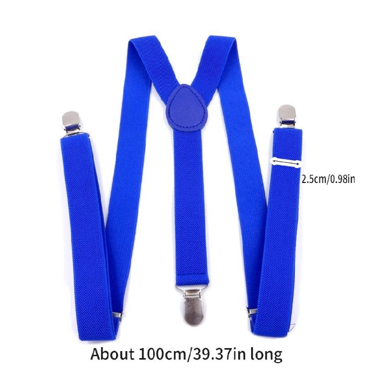 Adult Unisex Clip-On Suspenders Elastic Y Shape Adjustable Adult Suspenders