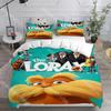 Fashion The Lorax Cartoon Bedding Set Single Twin Full Queen King Size Bed Set Kids Bedroom Duvetcover Sets Bed Sheet Set