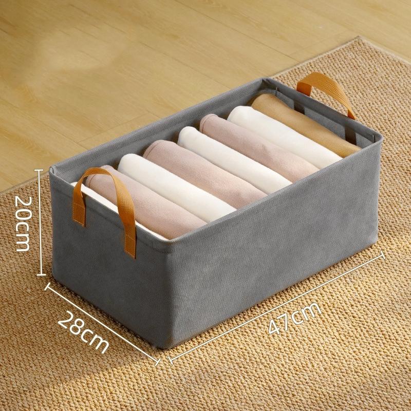 Clothes Storage Box, Steel Frame Storage Box, Household Fabric Foldable Storage Box