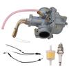 20 mm Motorcykel Förgasarkit med Gasreglagekabel Filter Tändstift Passar för Y‑Zinger PY50 1981+
