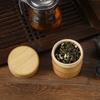 Natural Handmade Bamboo Tea Canister Food Storage Box Seal Kitchen Storage Jars Portable Tea Coffee Beans Spice Jar Organizer
