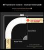 Jianmei 2.6mm Thick Silent Curtain Track with Bendable Heavy Duty Aluminum Alloy Rail and Guide Bearing Wheel.