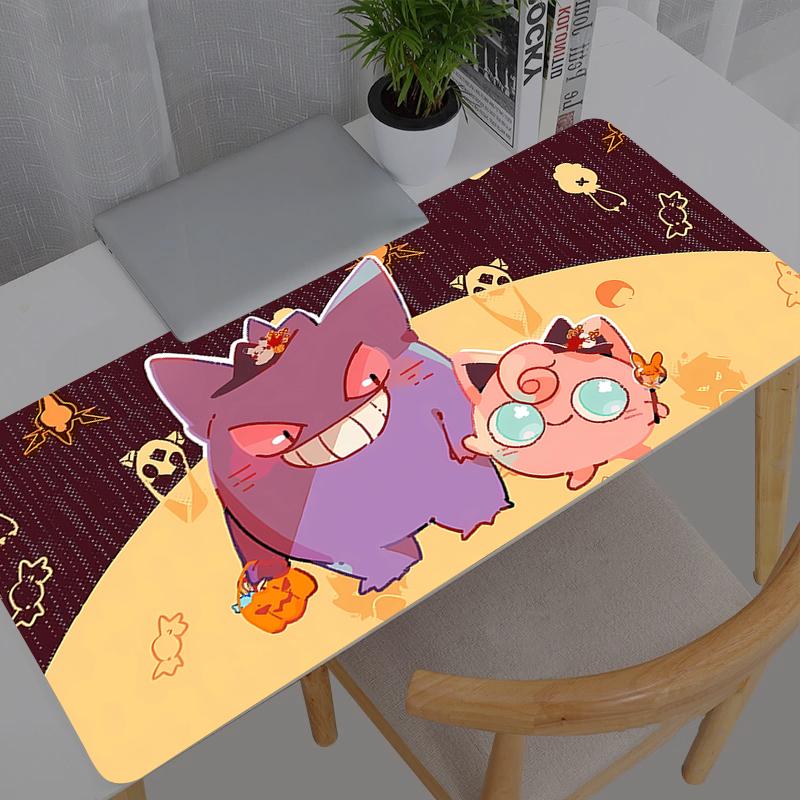 Mouse Pad Computer Pokemon Pikachu Gengar Laptop Anime Keyboard Mouse Mat Large Mousepad Keyboards Gamers Decoracion Desk Mat 800x300x2mm