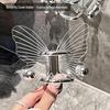 Elegant Wall-Mounted Bathroom Storage Rack with Hair Accessories Hooks