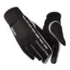 Autumn and winter waterproof velvet warm reflective strip outdoor riding full finger gloves men's and women's touch screen windproof gloves