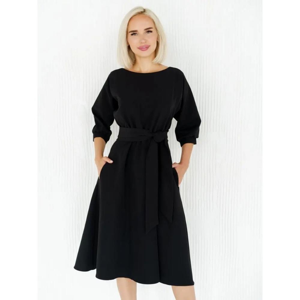 Women's Spring and Summer New Fashionable and Casual Seven Sleeve Waist Slimming Dress