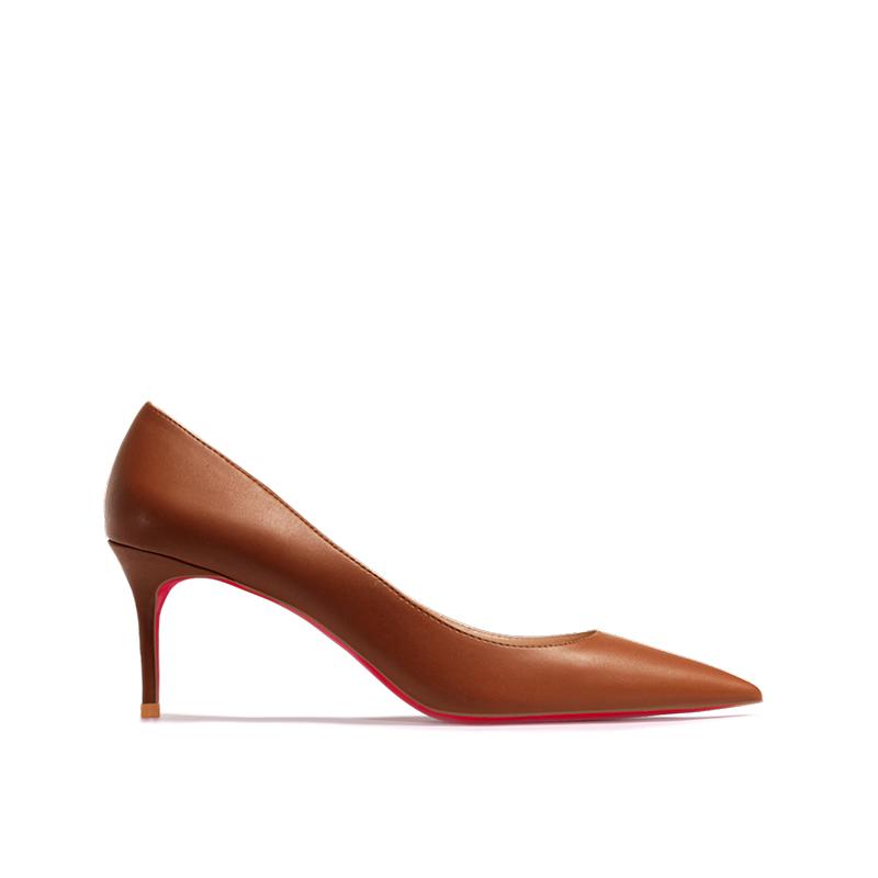 Fashion New pointed shallow mouth high heels with thin heels, matte fashion white commuting single shoes, soft sole size