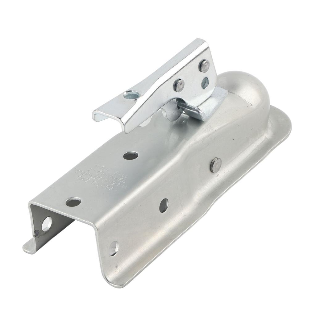 Straight Tongue Trailer Coupler 2in Channel Secure Coupling for 1 7 8in Hitch Ball 2000lbs Weight Capacity
