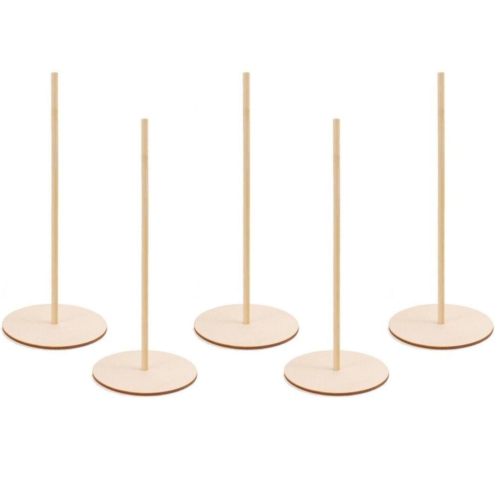 5pcs Detachable Design Wooden Donut Stand Wood Donut Display Stand Donut Wall Bracket Wedding Party