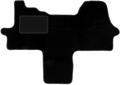 Front Mats Black For: Peugeot Boxer III Van (2014 - )