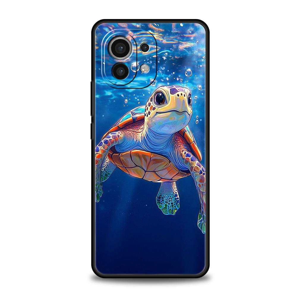 Cool Ocean Turtle Phone Case For Xiaomi 15 14 13 12 Lite 14T 13T 12T Pro Poco X7 X6 X5 X4 X3 NFC F7 Ultra F6 Pro Soft Cover