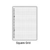 A5/B5 Loose-Leaf Notebook-60 Sheets Transparent PP Cover with Metal Rings Easy Refillable School & Office Supplies