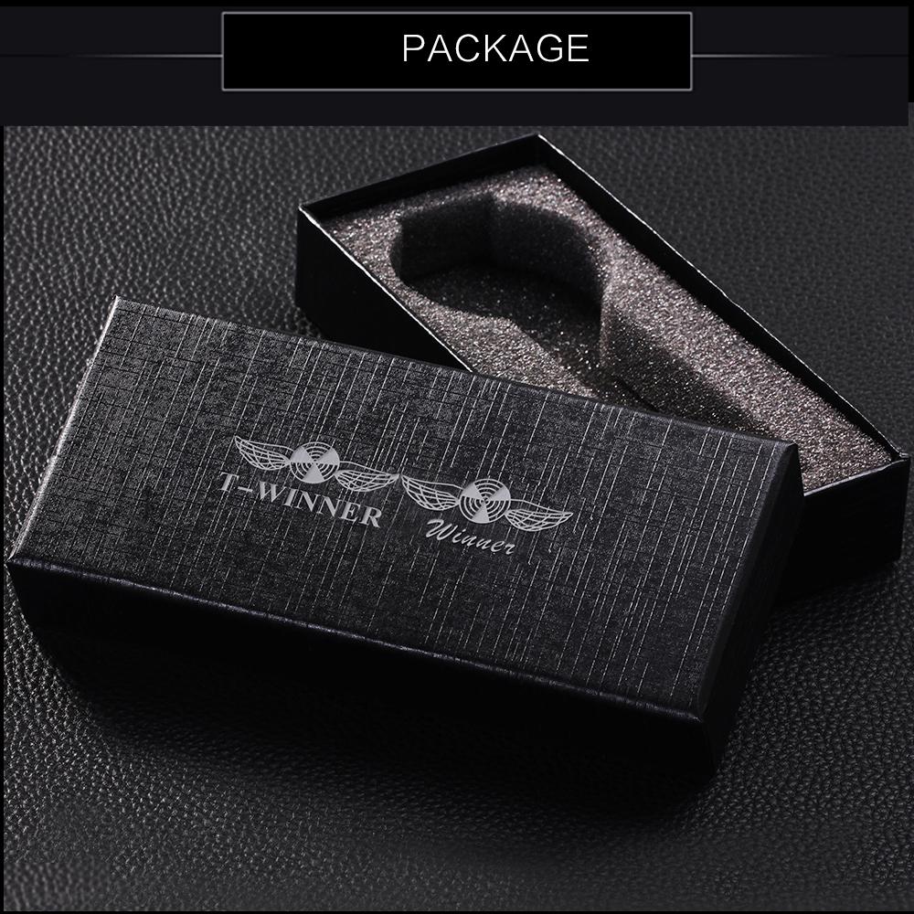 WINNER Altın Saatler Erkekler İskelet Mekanik İzle Kristal Örgü Ince Paslanmaz Çelik Bant Üst Marka Lüks El Rüzgar Kol Saati İş Izle