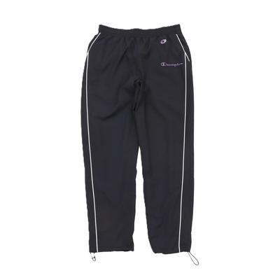 Champion Sports Long Polyester Recycled Logo Embroidery Women's Pants, CW-CSD02, Black, Warm, Windproof, Water-Repellent, Taffeta, Polyester,