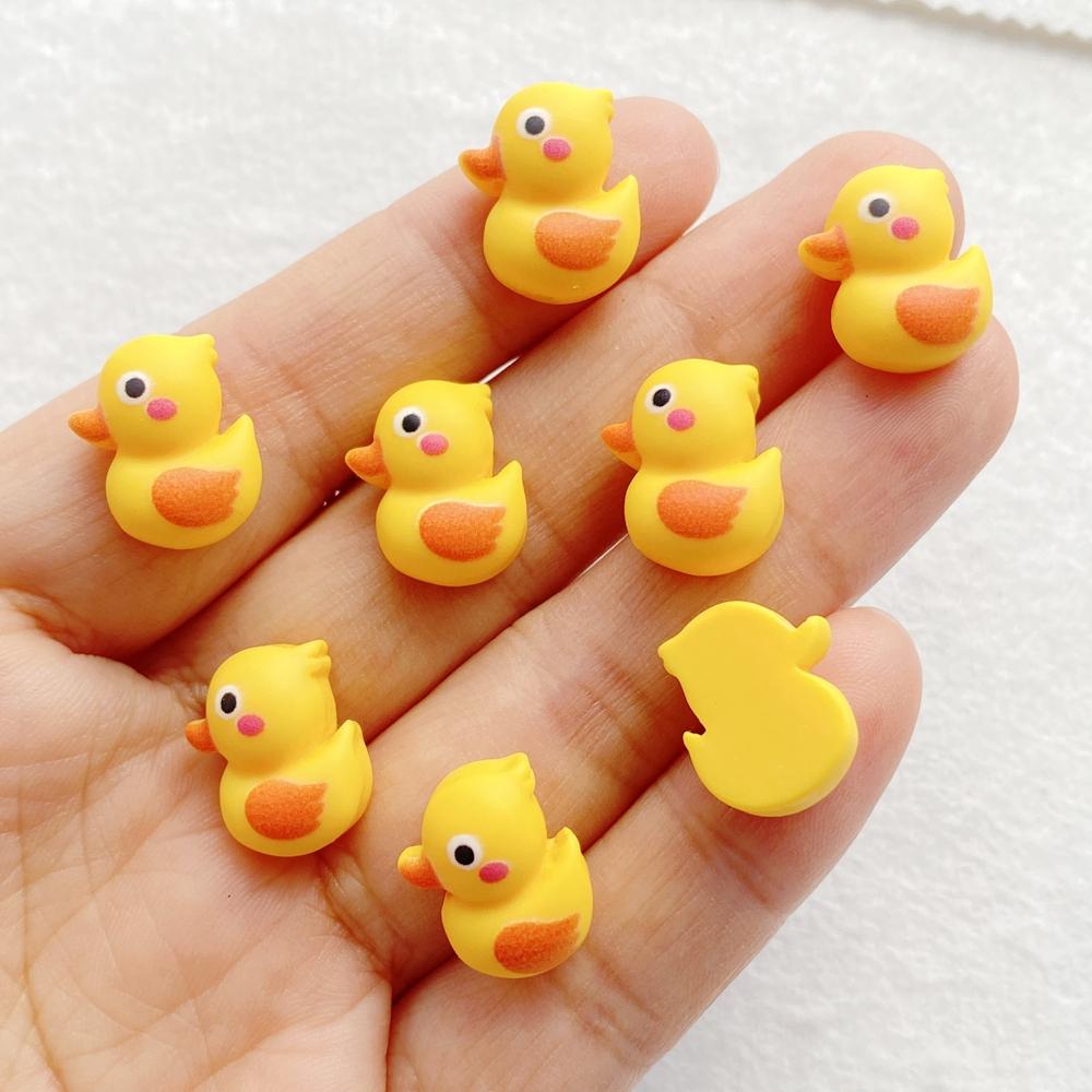 20 Stück Niedliches Cartoon-Tier Küken Nagelkunst Flacher Rücken Strassstein Perle Scrapbooking DIY Maniküre Applikationen Zubehör Bastelbedarf
