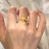 Chinese Style Dragon Shaped Opeen Rings for Women Couple Vintage Silver Color Adjustable Finger Ring Jewelry Gift