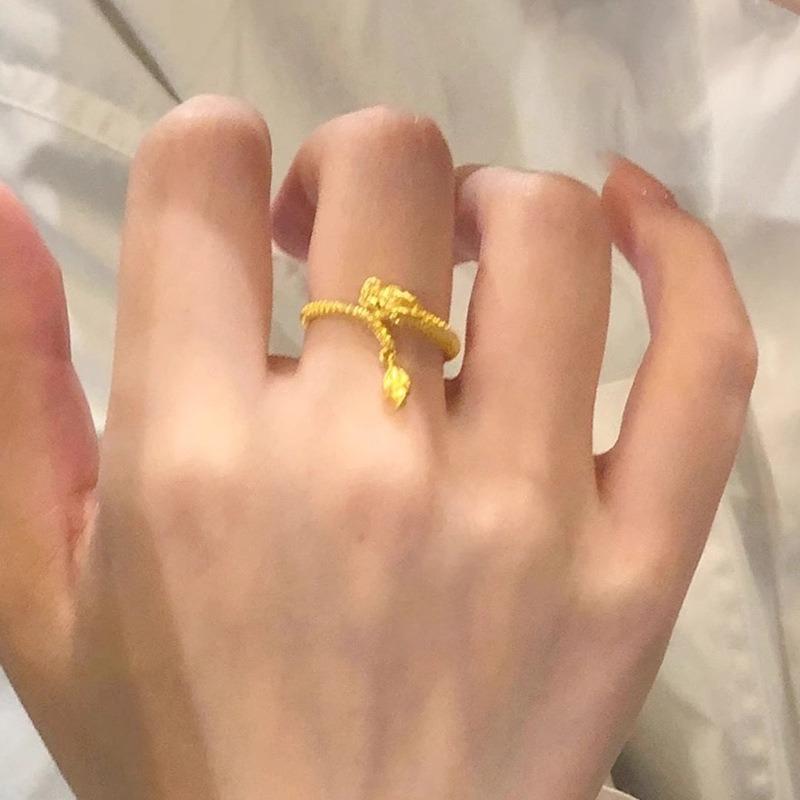 Chinese Style Dragon Shaped Opeen Rings for Women Couple Vintage Silver Color Adjustable Finger Ring Jewelry Gift