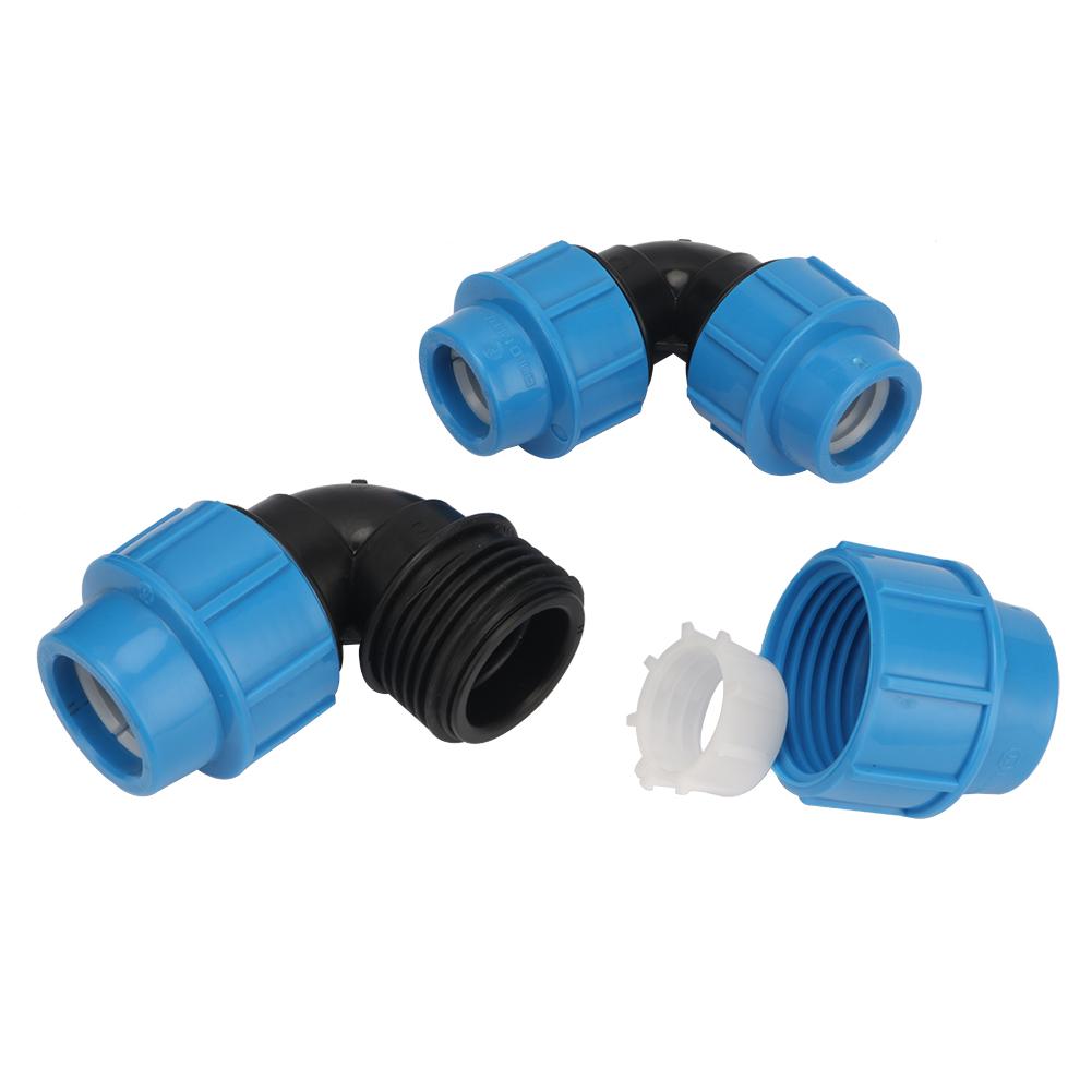 1/20/25/32mm PVC PE Tube Water Splitter Elbow Connector for Garden Farm Irrigation Pipe Hose Joint 1Pc