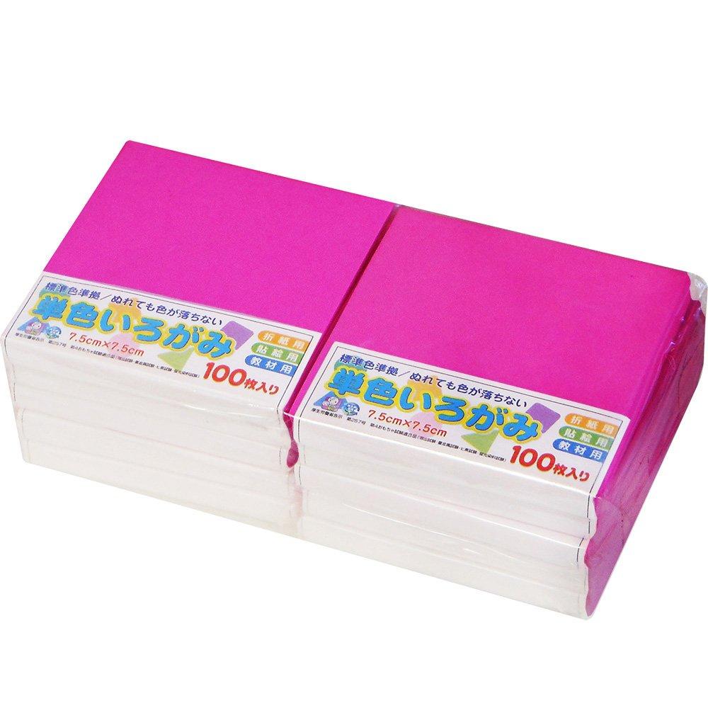 Ehime Paper Single Color 10 Booklets Co., Ltd. Origami, Peony, AI-SEN15x10, 7.5cm Square,
