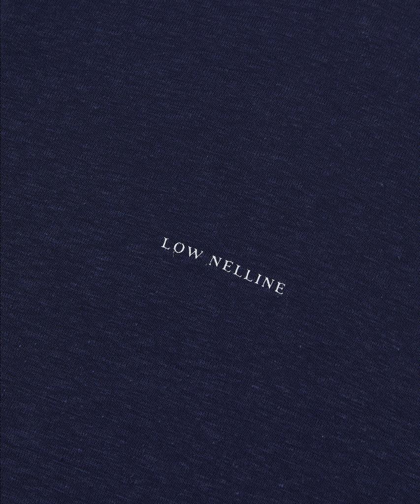 Lounellain Parasol Linen Washing T-Shirt_ Navy