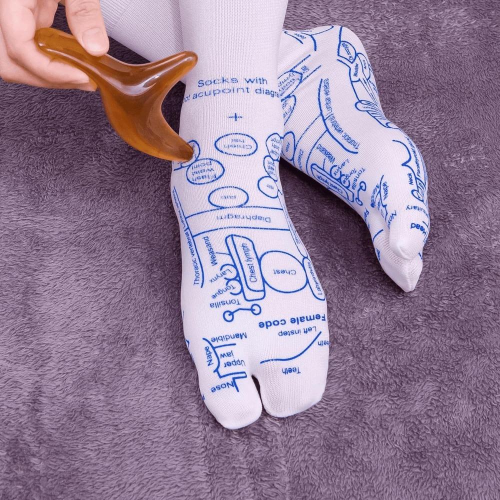 Acupressure Reflexology Socks with Trigger Point Massage Tool, Reflexology Foot Massage Socks for Women and Men,Tools for Foot Pain Relief At Home