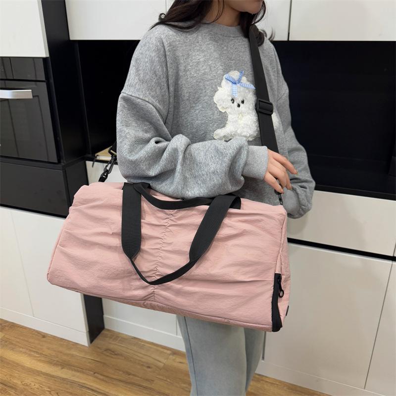 Dry and wet separation travel bag sports messenger fashion fitness bag large capacity yoga bag short trip handbag