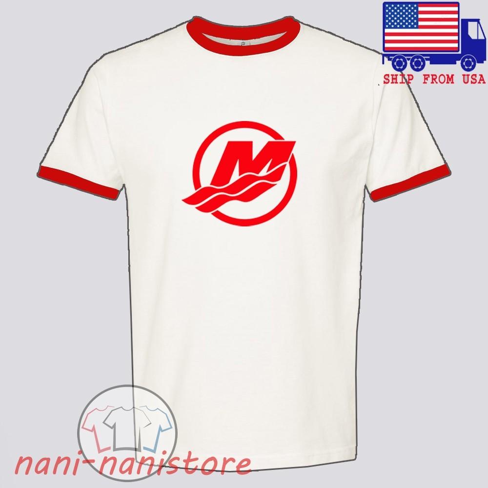 Mercury Fishing Men#039;s Ringer Red Size S3XL Unisex T-Shirt XXXXL