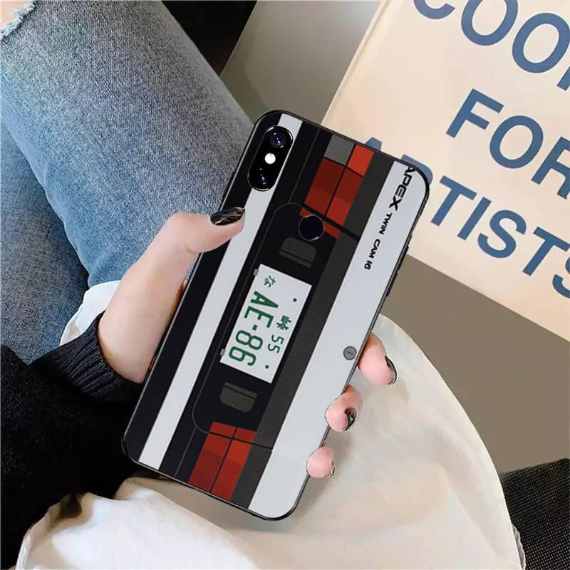 Initial D AE86 Cartoon Auto Luxus Design Abdeckung Telefon Fall Für Xiaomi Redmi Hinweis 7 8 9 t max3 s 10 pro lite