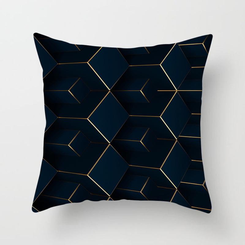 Pillowcase Modern Geometric Style Colored Pattern Square Sofa Cushion Cover 45x45cm