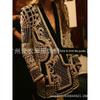 New Cross-Border Fashion V-neck Long Sleeve Suit Print Bubble Beads Women's Coat Silm Women's Hats Coat