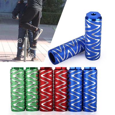 Cylindrical Metal Road Bike Front Rear Wheel Mountain Bike Footrest Foot Pegs Stunt Pegs Axle Pedal