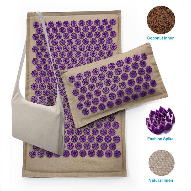 2020 Model Coconut Palm Linen Needle Punch Triangle Lotus