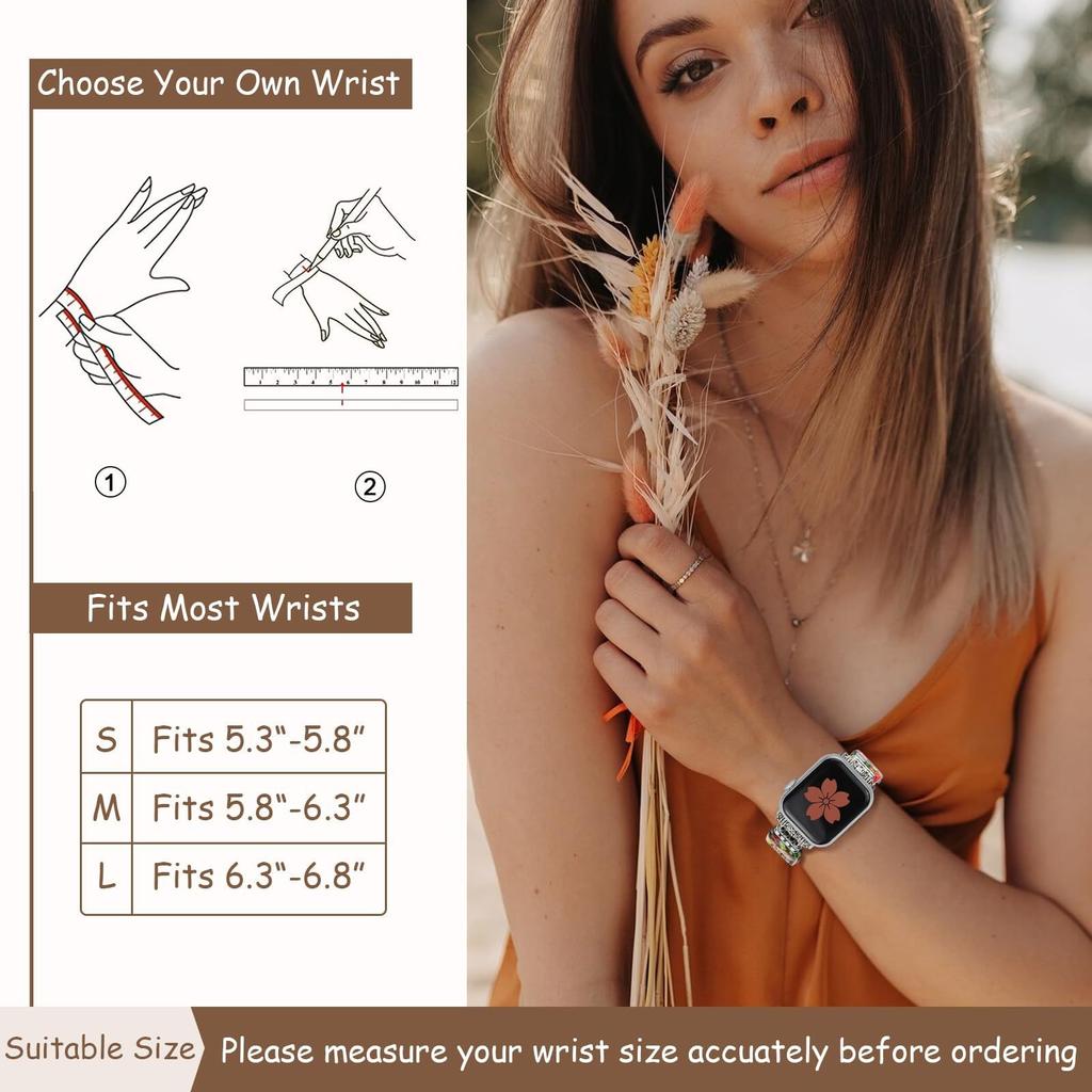 Keramik + Metallarmband für Apple Watch Series 11 10 42mm / 9 8 7 41mm / SE3 SE2 SE 6 5 4 40mm / 3 2 1 38mm Attraktives Armband Uhrenband