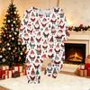 Parent-Child Christmas Print Pajama Set, Comfortable Long Sleeve Top and Pants Loungewear for Family