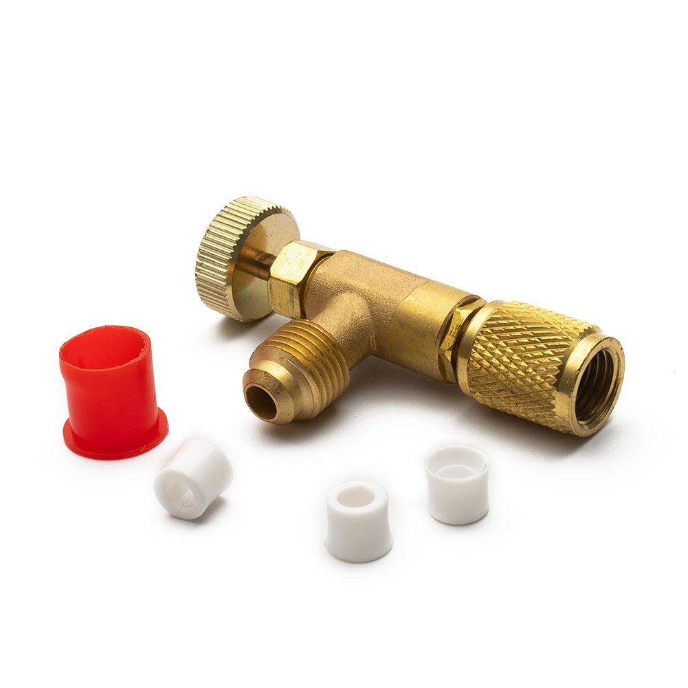 Air-conditioning Fluoride Safety Valve Adapter Anti-Air Leakage Brass