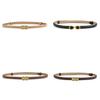 Genuine Leather Womens Fashion Belt With Pearl Detail For Casual And Formal Wear