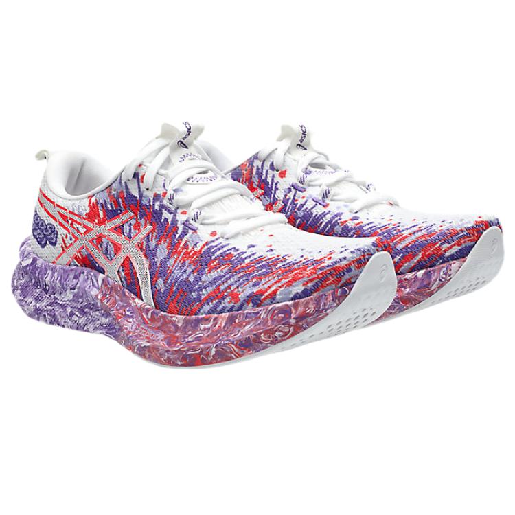 Asics Noosa Tri 16 Comfortable Fashion Trendy Minimalist Cushioning Low-Top Running Shoes Women sneaker White Purple 1012B675-101