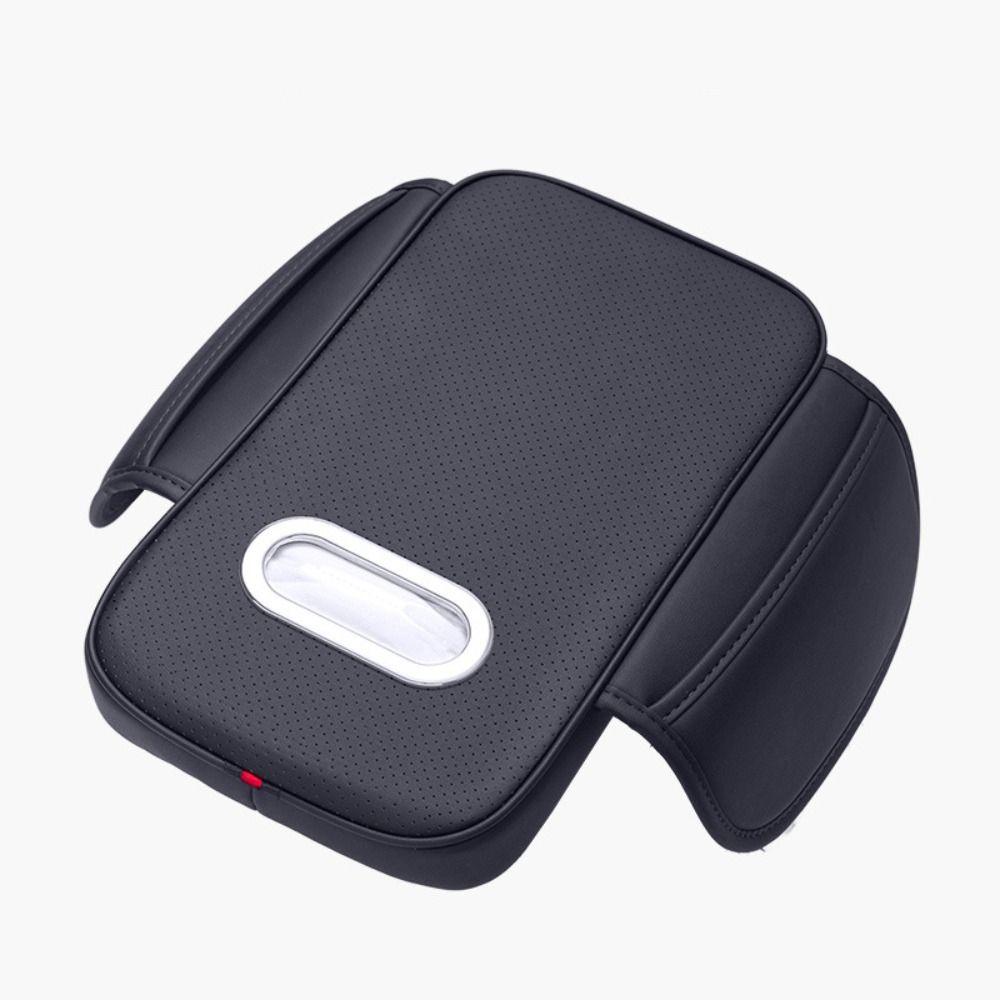 Dust-proof Car Armrest Cover Height Pad With Tissue Storage Armrest Box Storage Bag  Elbow Support