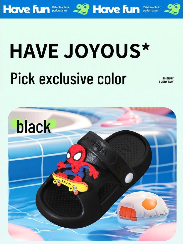 Letnie klapki dziecięce EVA 2025: Antypoślizgowe, Grube Sandały dla Chłopców