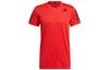 T Shirts Men's Red Crew Neck Moderate Straight Fit H11108