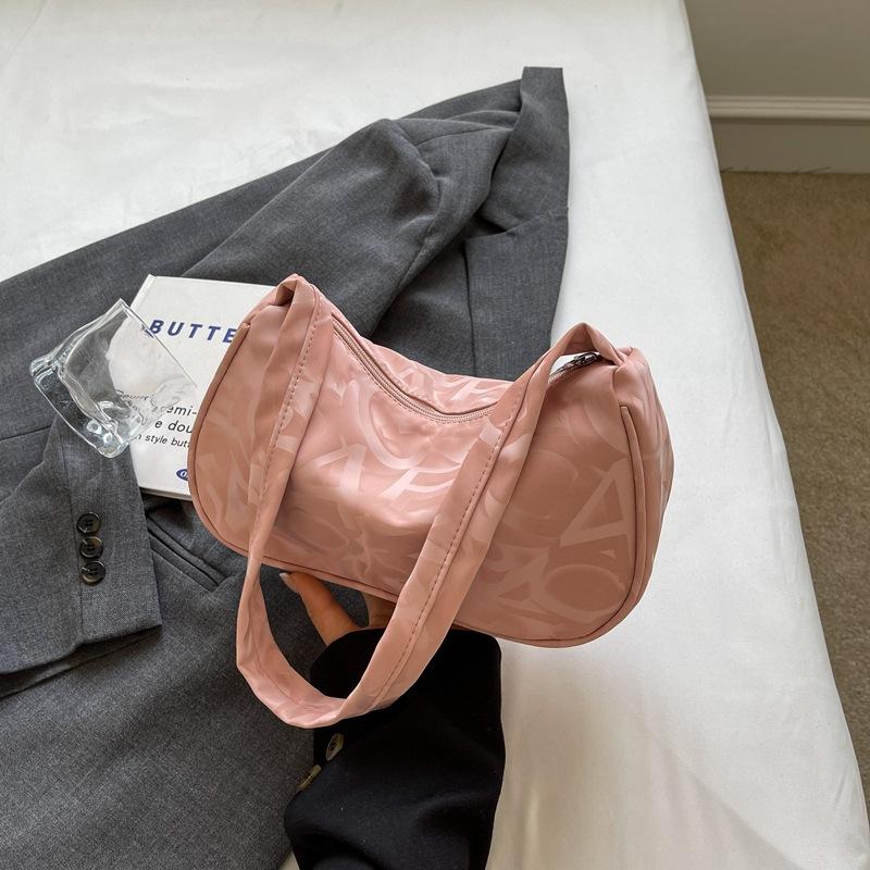 Solid Color Small Bag for Women In Summer New Texture Shoulder Bag Large Capacity Korean Version Niche Simple Underarm Bag Trendy