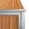 Vidaxl Garden Shed, Brown, 88X89X161 Cm, Galvanized Steel